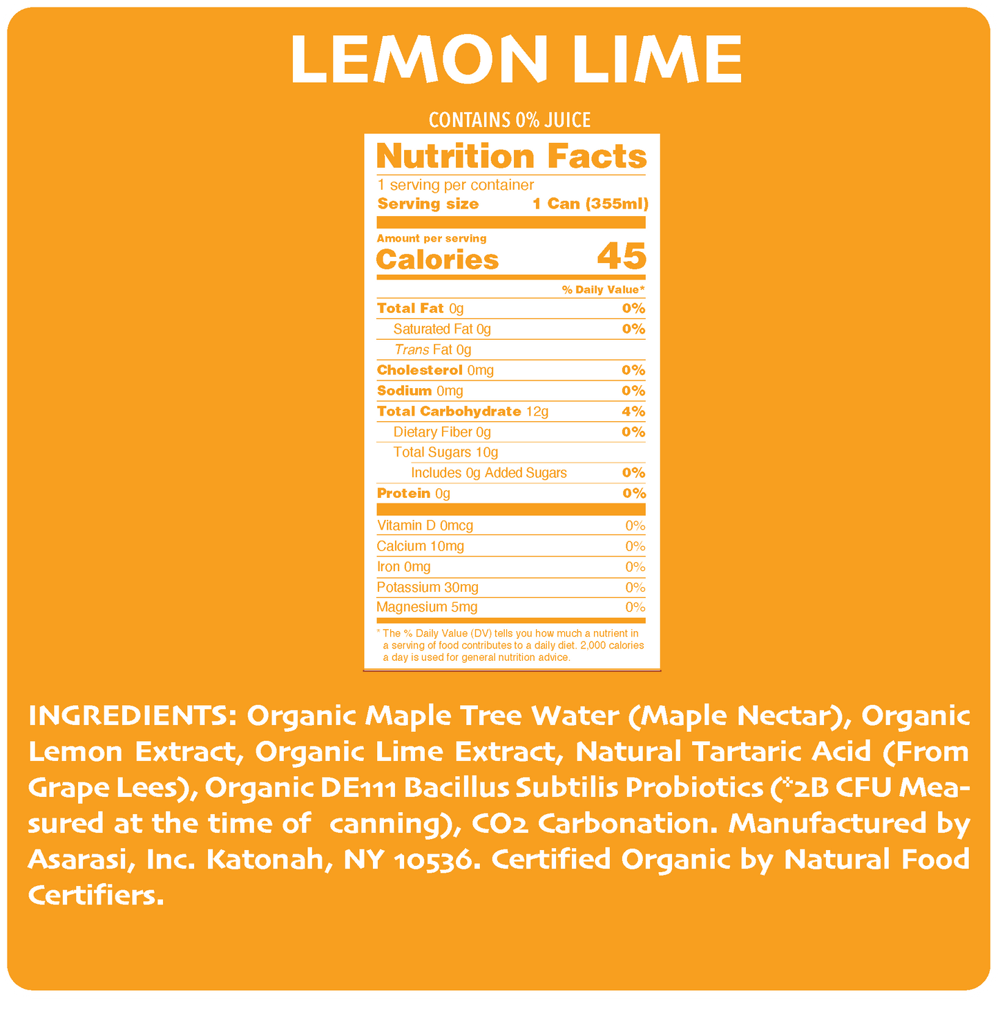 Nekter Pop Lemon-Lime Probiotic Soda 12-Pack