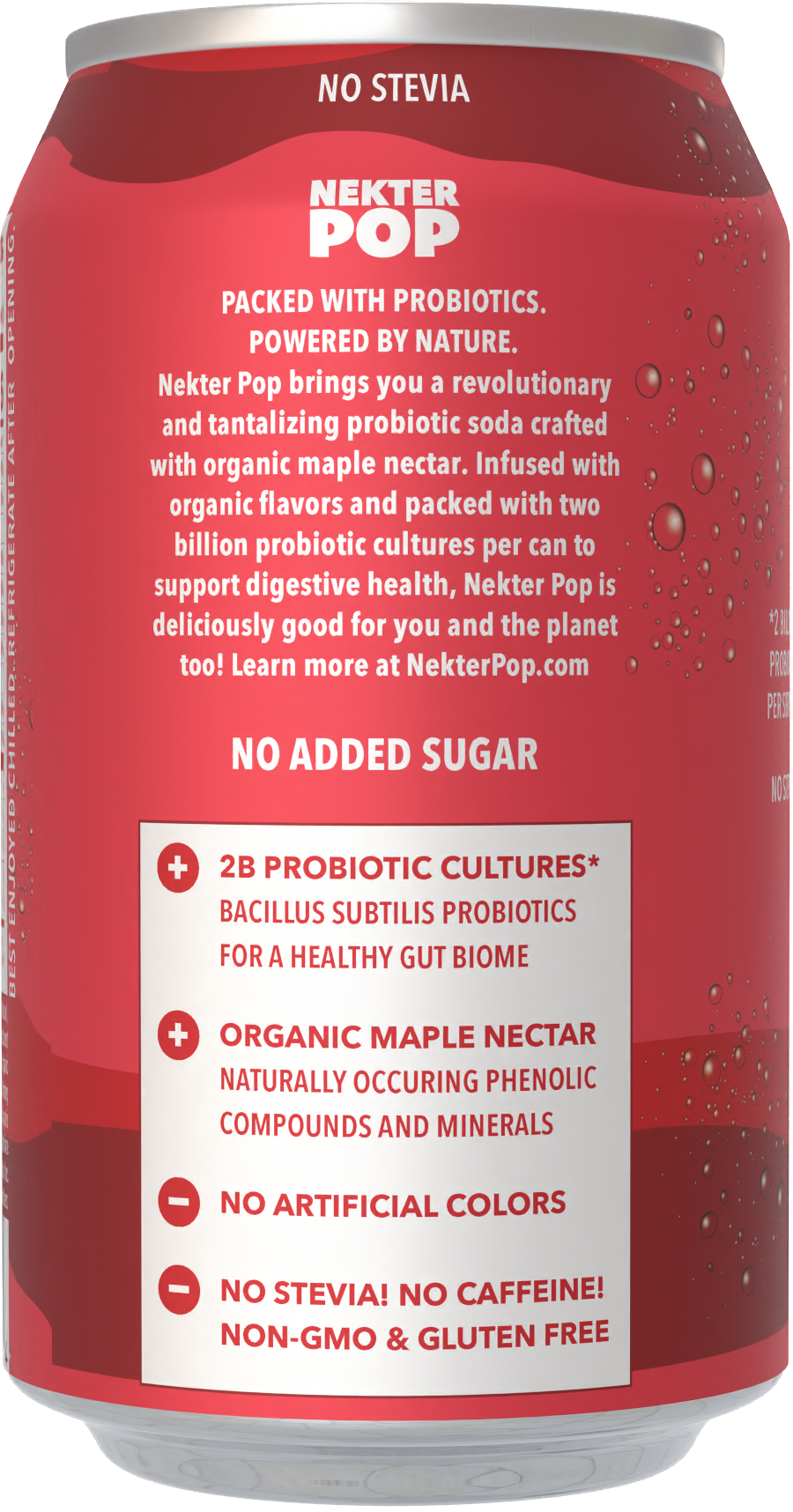Nekter Pop Black Cherry- Maple Nectar Probiotic Soda 12-Pack