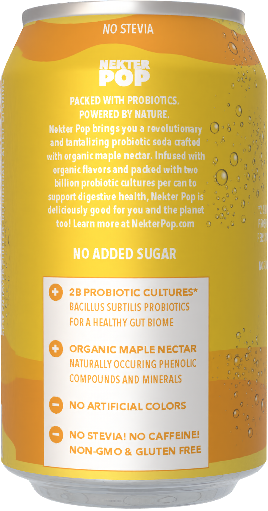 Nekter Pop Lemon-Lime -Maple Nectar Probiotic Soda 12-Pack