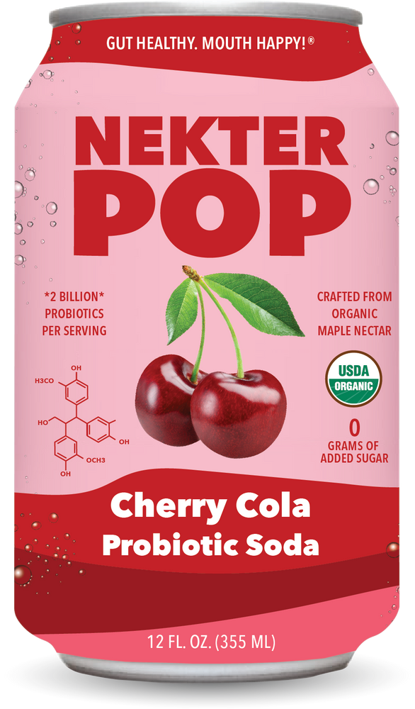 Nekter Pop Cherry-Cola Probiotic Soda 12-Pack