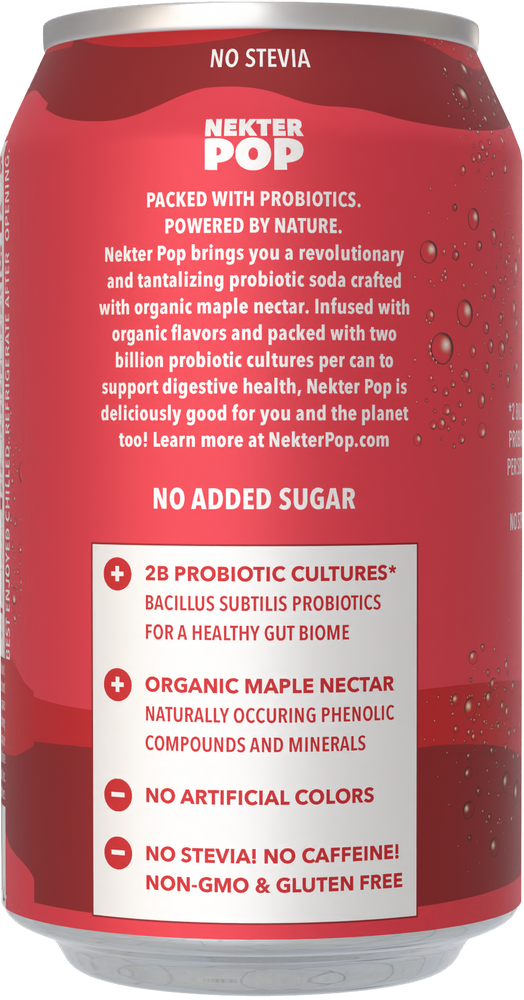 Nekter Pop Cherry-Cola Probiotic Soda 12-Pack