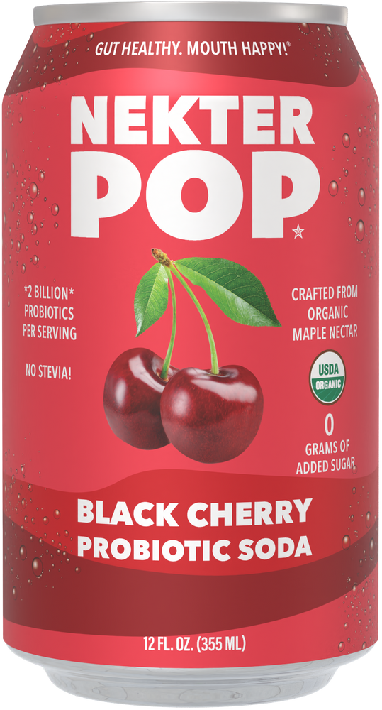 Nekter Pop Cherry-Cola Probiotic Soda 12-Pack