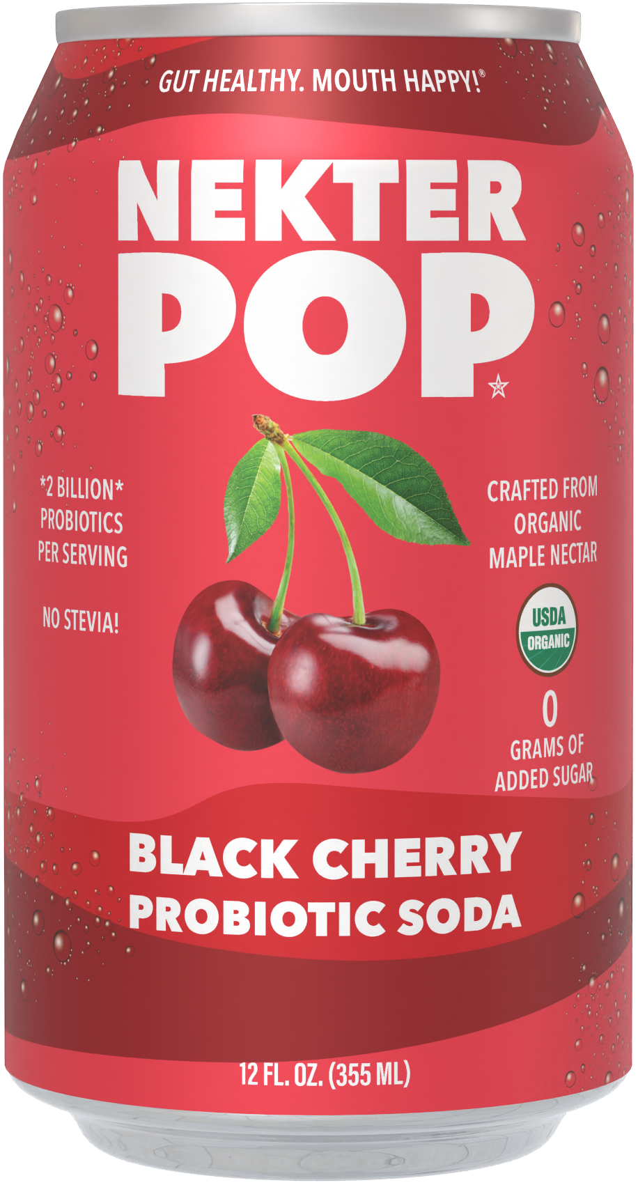 Nekter Pop Cherry-Cola Probiotic Soda 12-Pack